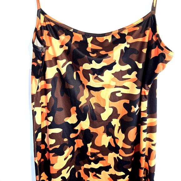 Girl's Extra Large Sleeveless Orange Maxi BOHO Sun Dress Kid Size 16 18 Junior's - Picture 1 of 6